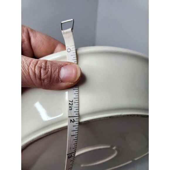 𝅺VINTAGE California Pottery Blue Duck Design Pie Plate Baking Dish Ovenware 10" - Picture 8 of 8